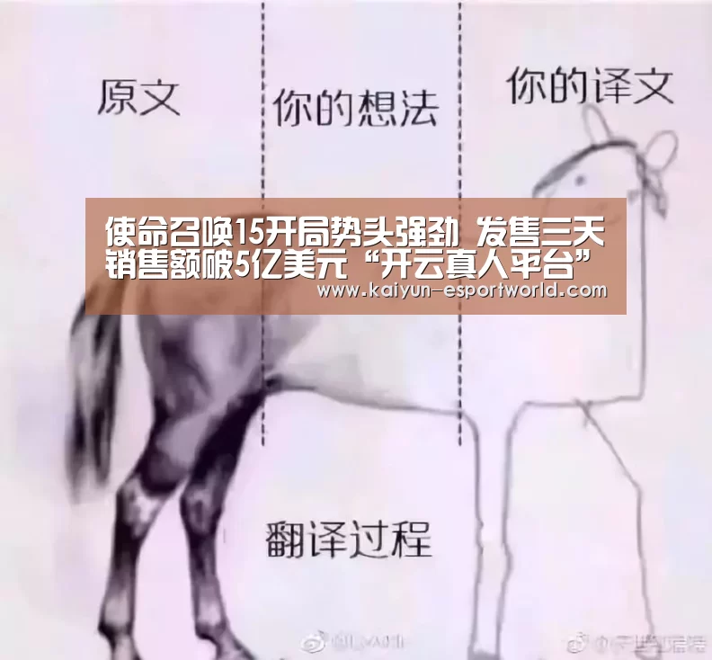 使命召唤15开局势头强劲 发售三天销售额破5亿美元“开云真人平台”(图2) 开云真人平台